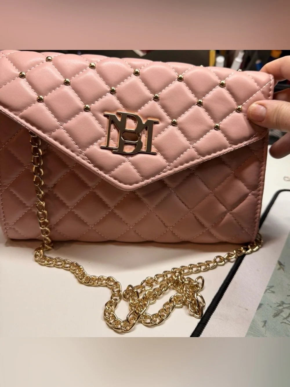 Badgley Mischka elegant quilted